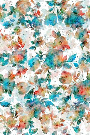 抽象几何清爽梦幻艺术平底立体手绘满版最新高清数码蕾丝民族中国风绣花珠宝肌理时尚潮

流大牌复古欧美风手绘印花华亿平台图片