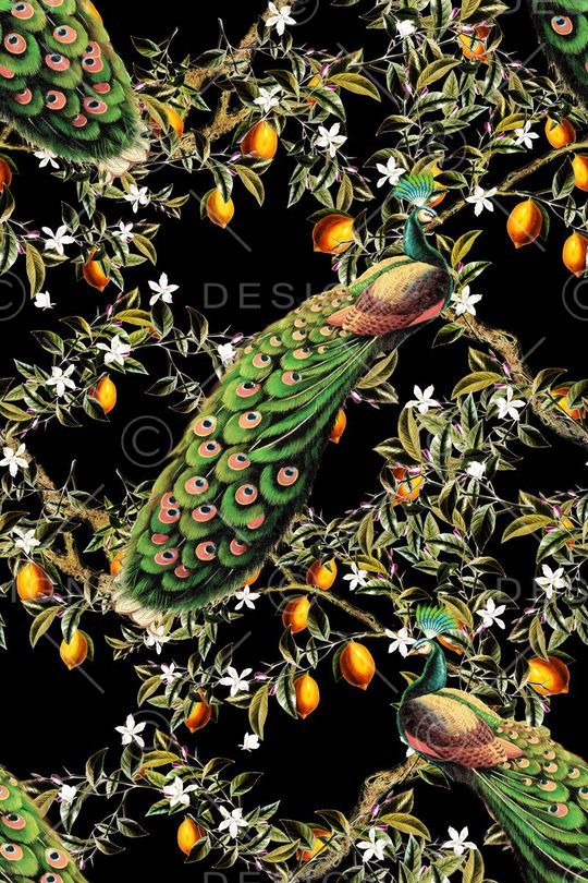 孔雀印花华亿平台图片