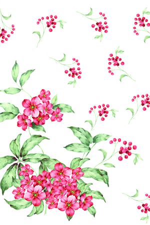 牡丹印花华亿平台图片