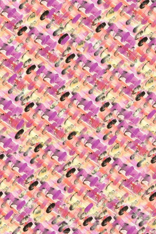 手绘水彩印花华亿平台图片