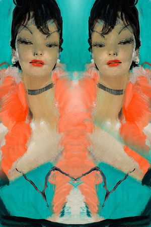 羽绒服印花华亿平台图片