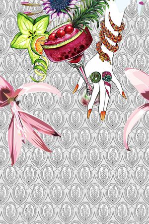 几何印花华亿平台图片