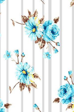 条纹花卉春夏印花华亿平台图片