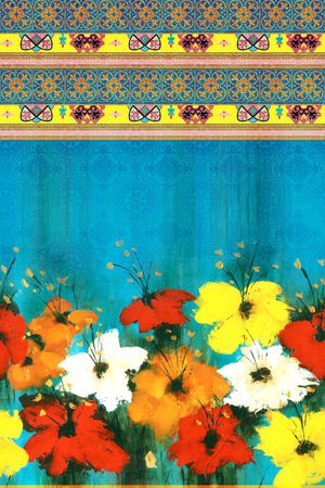 复古印花华亿平台图片