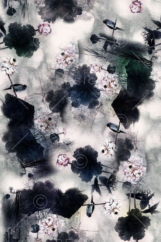 荷花印花华亿平台图片