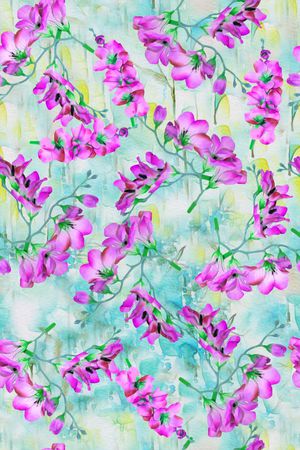 水彩印花华亿平台图片