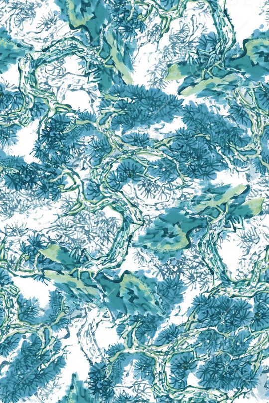 中国风印花华亿平台图片