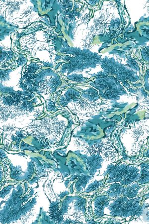 中国风印花华亿平台图片