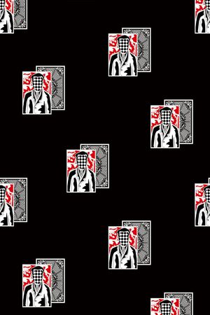 格子印花华亿平台图片