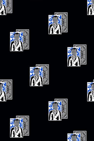 格子印花华亿平台图片