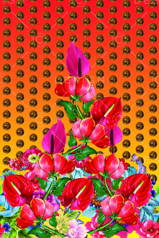 时尚流行印花华亿平台图片