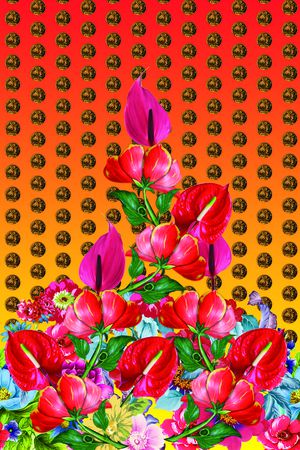 时尚流行印花华亿平台图片