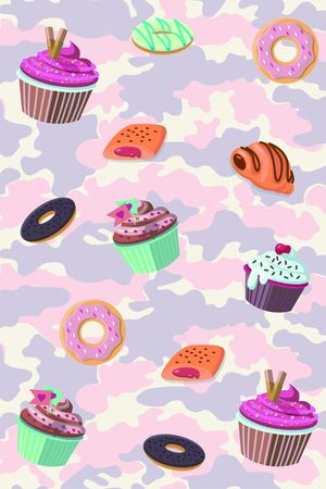 卡通迷彩印花华亿平台图片