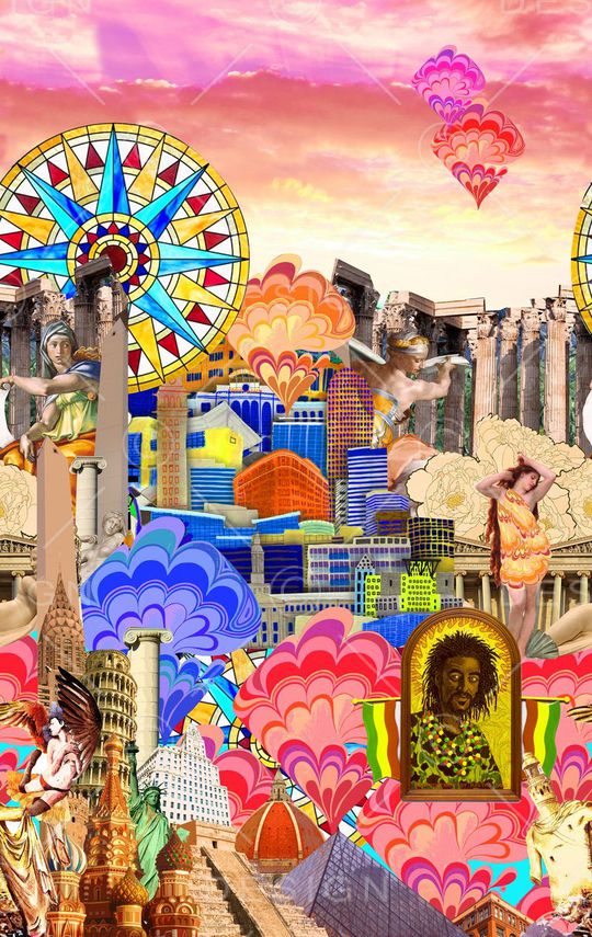 几何印花华亿平台图片