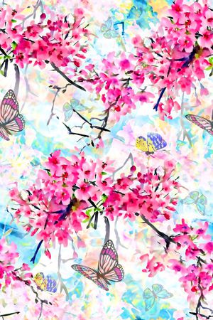 抽象几何清爽梦幻艺术平底立体手绘满版最新高清数码蕾丝民族中国风绣花珠宝肌理时尚潮

流大牌复古欧美风水彩花卉印花华亿平台图片