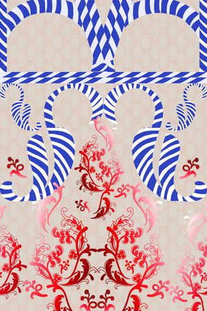 几何印花华亿平台图片