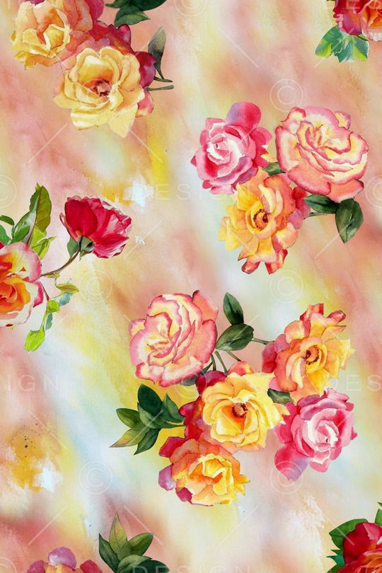 花卉印花华亿平台图片