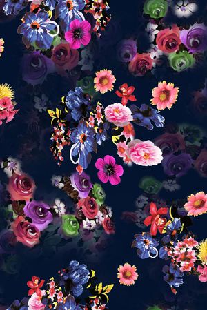 花卉印花华亿平台图片