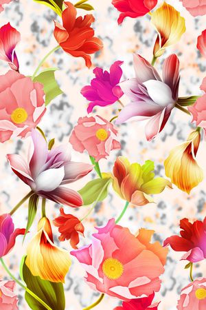 手绘印花华亿平台图片