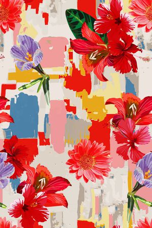 手绘印花华亿平台图片