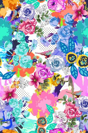 手绘印花华亿平台图片