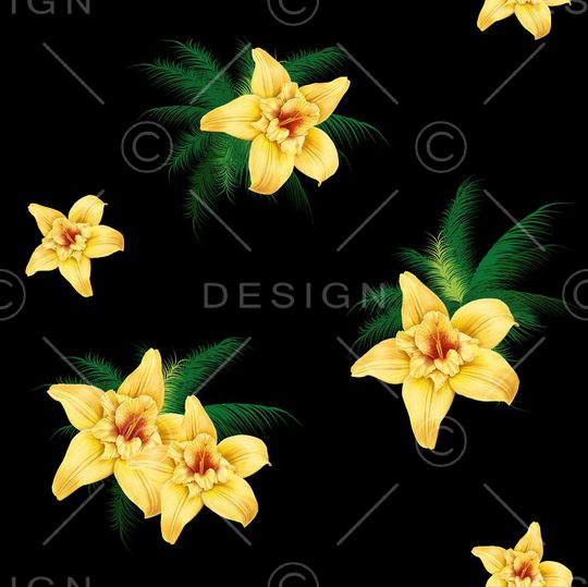 热带鱼印花华亿平台图片