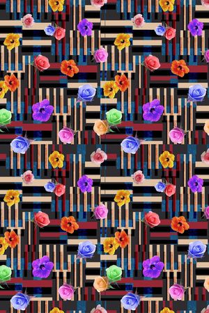 几何印花华亿平台图片