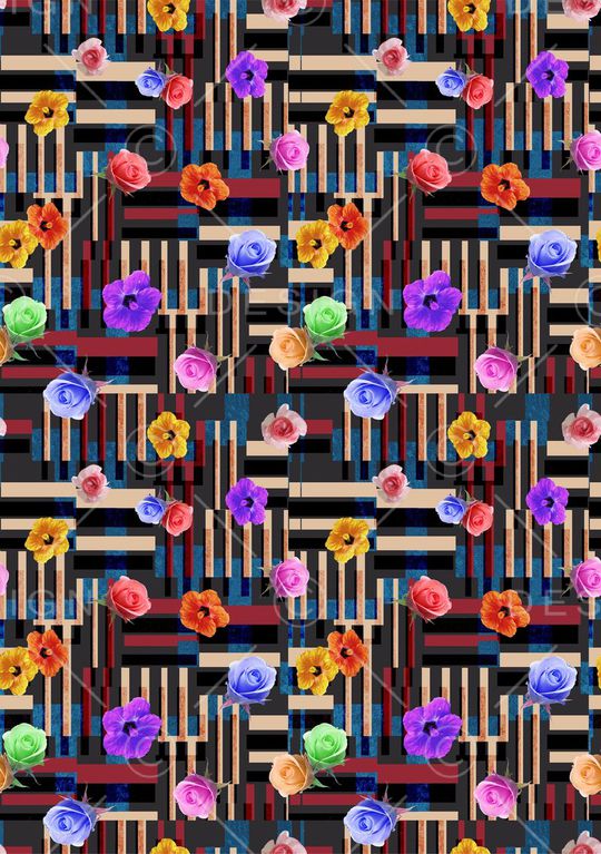 几何印花华亿平台图片