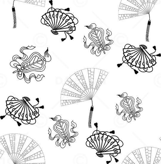 中国风印花华亿平台图片