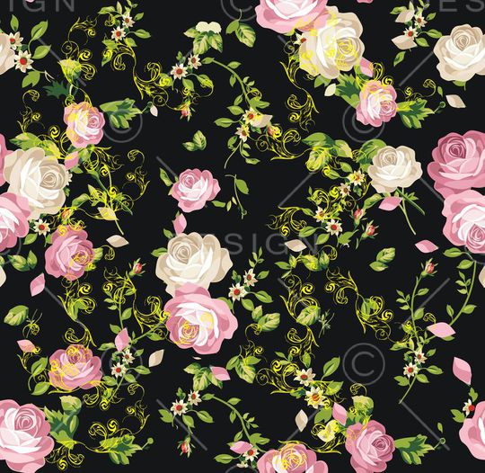 古典花纹花卉印花华亿平台图片