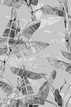 热带植物印花华亿平台图片