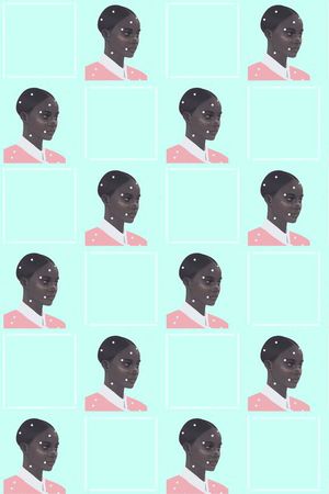 人头人像印花华亿平台图片