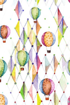 热气球印花华亿平台图片