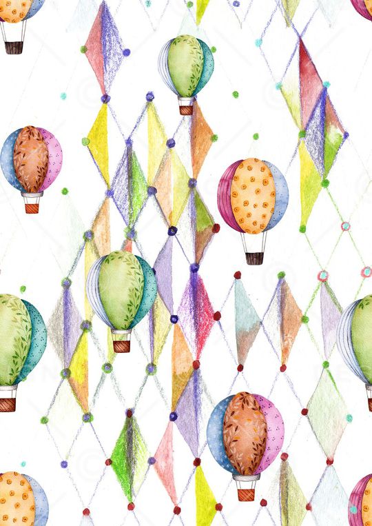 热气球印花华亿平台图片