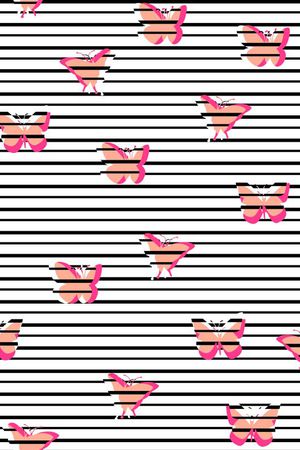 蝴蝶印花华亿平台图片