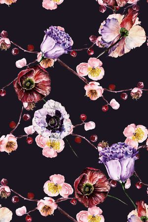 玉兰花印花华亿平台图片