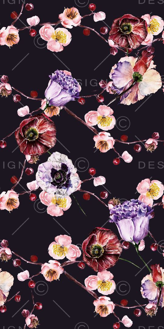 玉兰花印花华亿平台图片