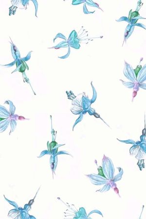 手绘花卉印花华亿平台图片