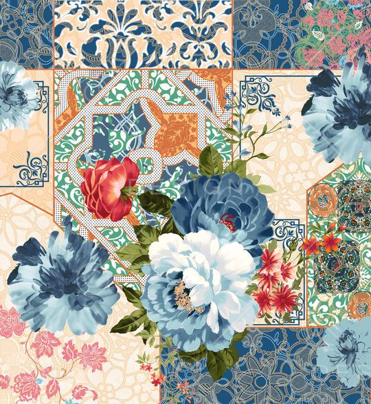 纹样印花华亿平台图片