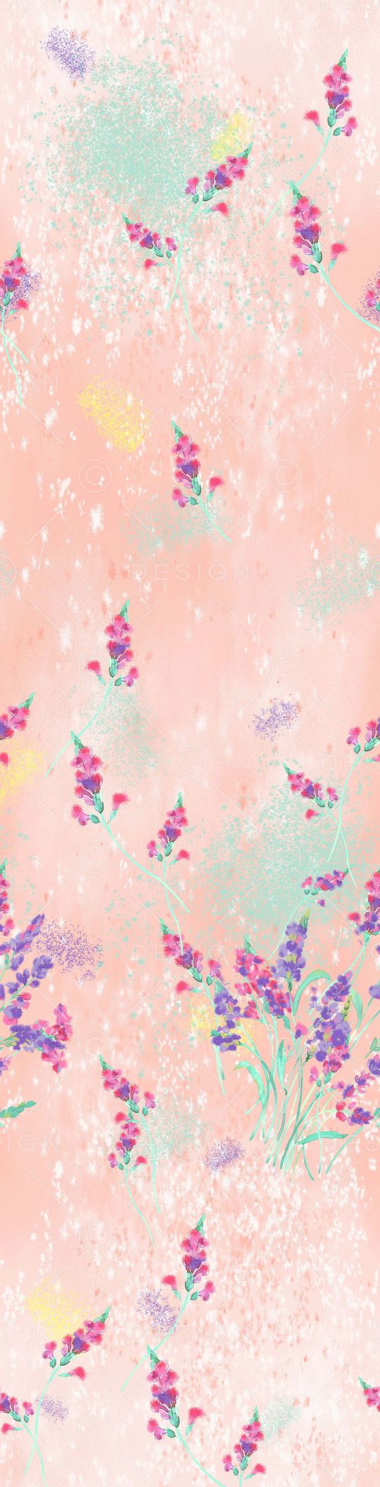 手绘花印花华亿平台图片