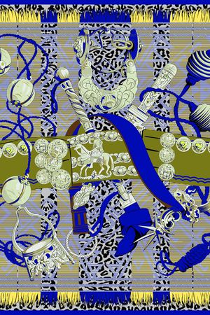 复古印花华亿平台图片