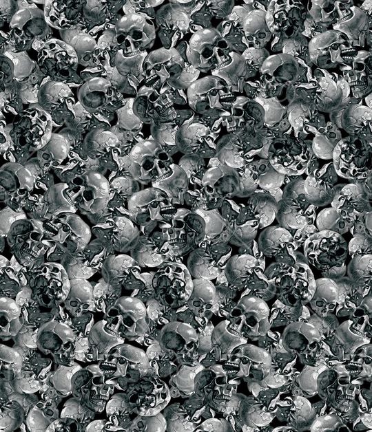 骷髅头印花华亿平台图片