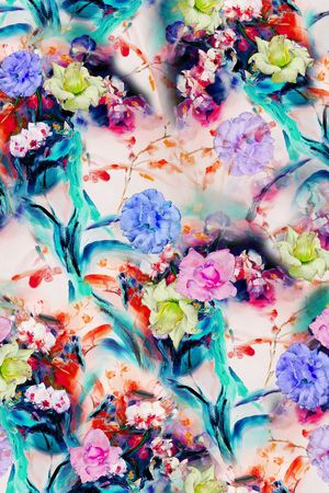 手绘印花华亿平台图片