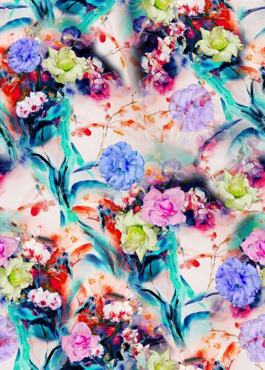 手绘印花华亿平台图片