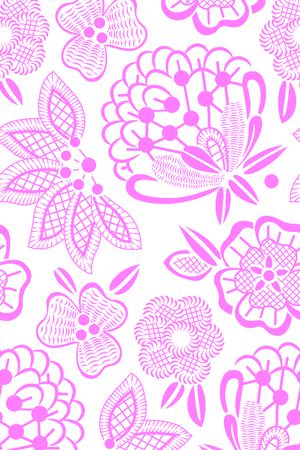 水墨花卉印花华亿平台图片