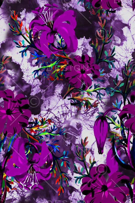 手绘印花华亿平台图片