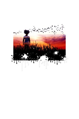 女孩印花华亿平台图片