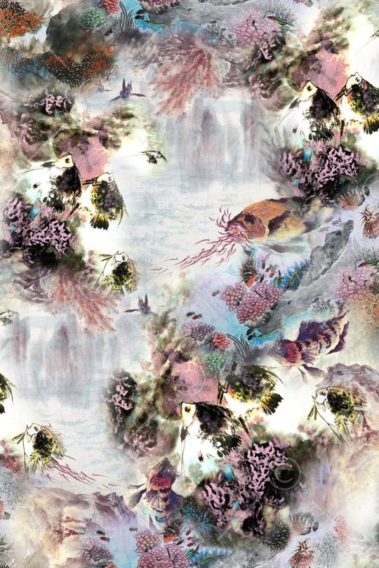 中国风印花华亿平台图片