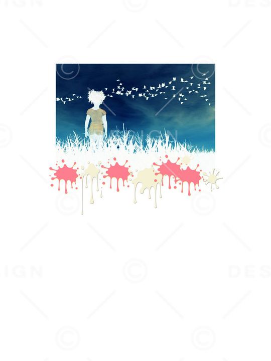 女孩印花华亿平台图片