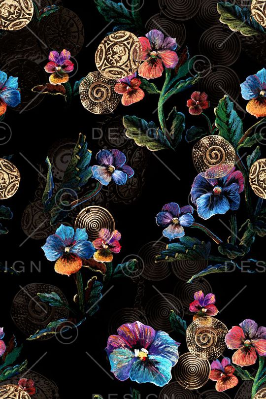 复古印花华亿平台图片